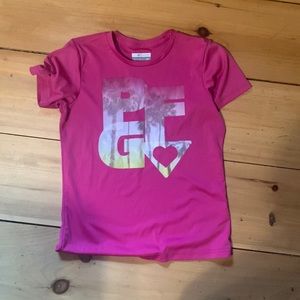 Girls Med short sleeve swim shirt